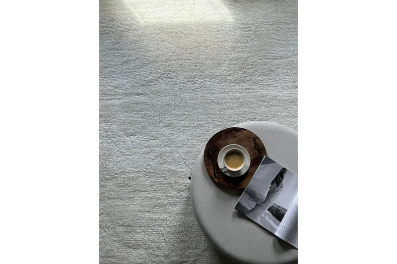 Pure Uldtæppe 170x240 cm Rektangulær - Creme - Tekstiler - Tæpper - Moderne tæppe - Uldtæppe