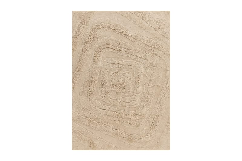 Pure Uldtæppe 200x300 cm Rektangulær - Beige - Tekstiler - Tæpper - Moderne tæppe - Uldtæppe