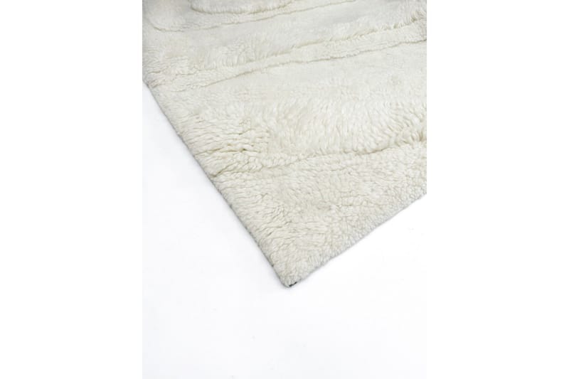 Pure Uldtæppe 200x300 cm Rektangulær - Creme - Tekstiler - Tæpper - Moderne tæppe - Uldtæppe