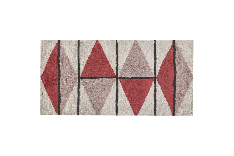 Purnia Ryetæppe 80x150 cm, Rød