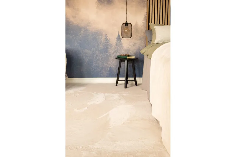 Relax Ryetæppe 140x200 cm - Beige - Tekstiler - Tæpper - Moderne tæppe - Ryatæpper