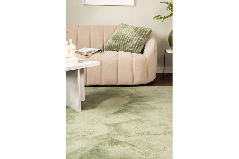Relax Ryetæppe 140x200 cm - Grøn - Tekstiler - Tæpper - Moderne tæppe - Ryatæpper