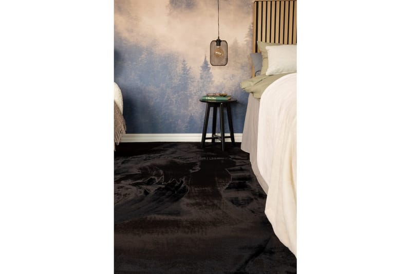 Relax Ryetæppe 140x200 cm - Sort - Tekstiler - Tæpper - Moderne tæppe - Ryatæpper