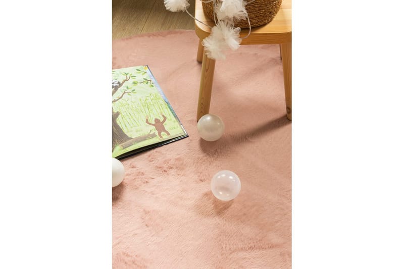 Relax Ryetæppe Rund 120 cm - Beige - Tekstiler - Tæpper - Moderne tæppe - Ryatæpper