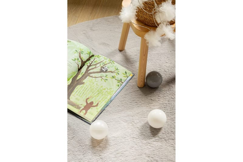 Relax Ryetæppe Rund 120 cm - Beige - Tekstiler - Tæpper - Moderne tæppe - Ryatæpper