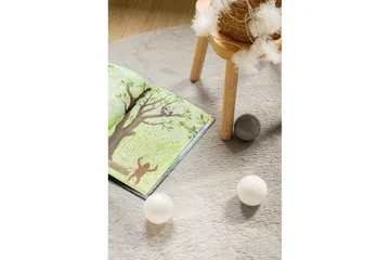 Relax Ryetæppe Rund 120 cm - Beige - Tekstiler - Tæpper - Moderne tæppe - Ryatæpper