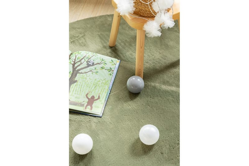 Relax Ryetæppe Rund 120 cm - Beige - Tekstiler - Tæpper - Moderne tæppe - Ryatæpper