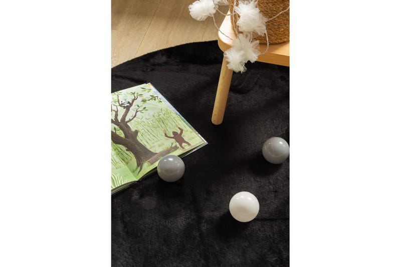 Relax Ryetæppe Rund 120 cm - Beige - Tekstiler - Tæpper - Moderne tæppe - Ryatæpper