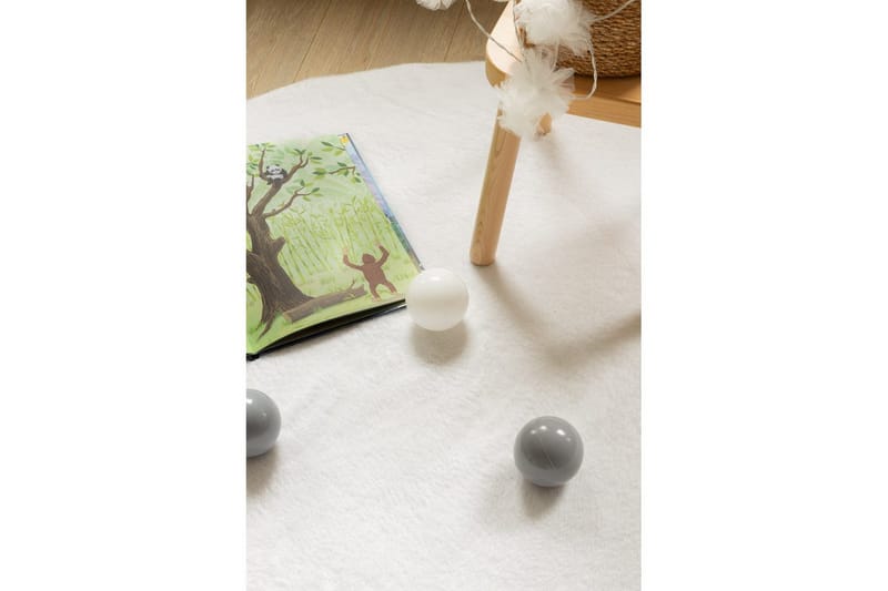 Relax Ryetæppe Rund 120 cm - Beige - Tekstiler - Tæpper - Moderne tæppe - Ryatæpper