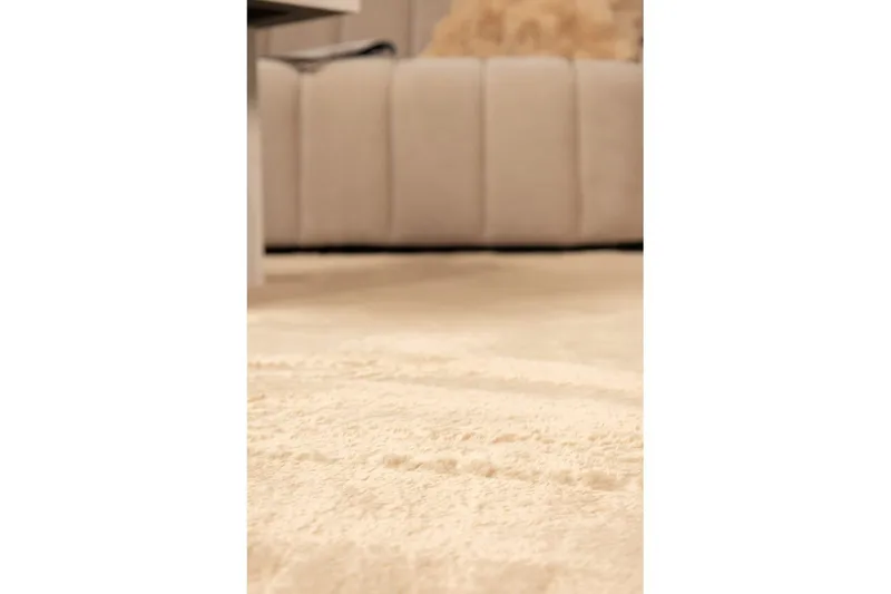 Relax Stor Rektangulært Ryatæppe & Langluvet Tæppe 200x290 cm - Mørkebeige - Tekstiler - Tæpper - Moderne tæppe - Ryatæpper