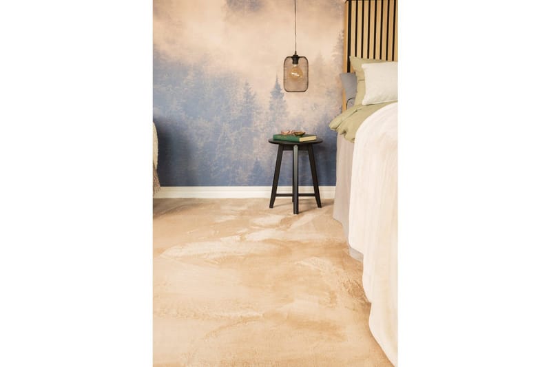 Relax Stor Rektangulært Ryatæppe & Langluvet Tæppe 200x290 cm - Mørkebeige - Tekstiler - Tæpper - Moderne tæppe - Ryatæpper