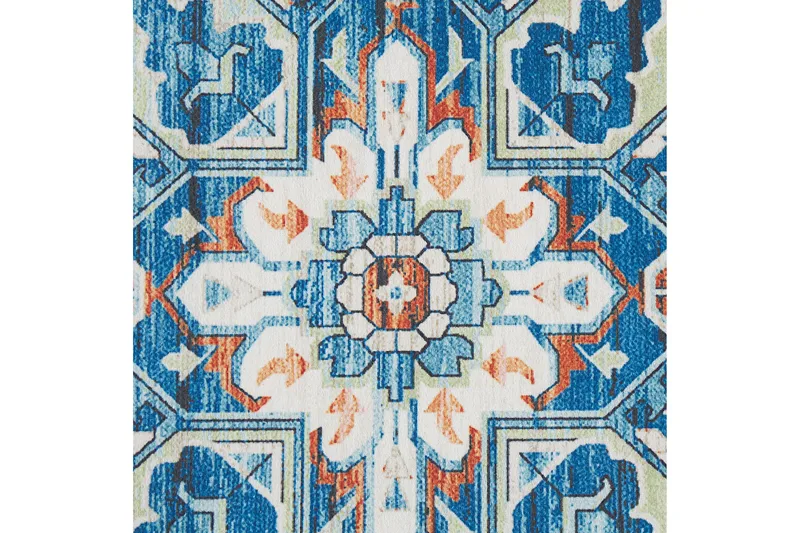 Ritapuram Ryetæppe 60x200 cm - Blå - Tekstiler - Tæpper - Moderne tæppe - Gangmåtter