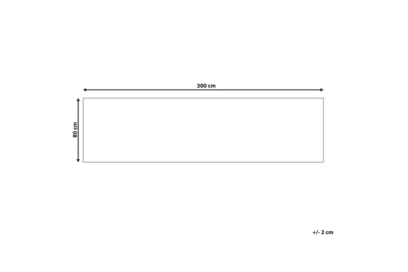 Ritapuram Ryetæppe 80x300 cm - Blå - Tekstiler - Tæpper - Moderne tæppe - Ryatæpper