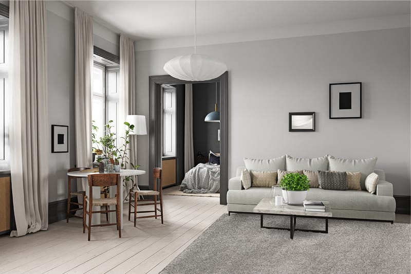 Alaska Ryatæppe Rektangulær 200x290 cm - Grå - Tekstiler - Tæpper - Moderne tæppe - Ryatæpper
