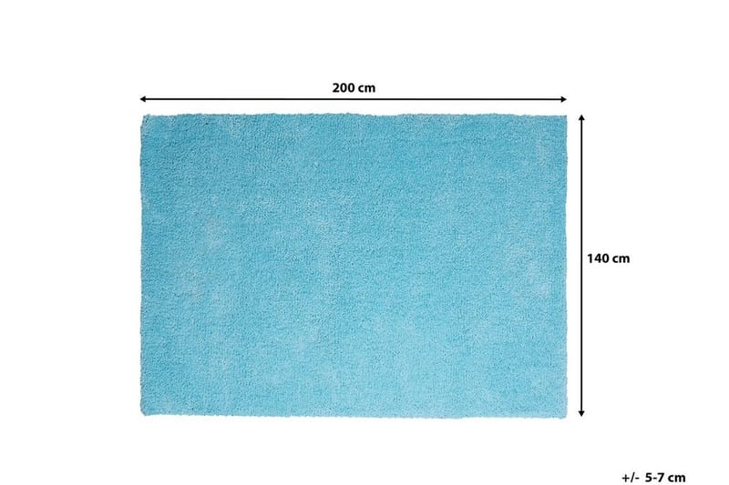 Demre Tæppe 140x200 - Blå - Tekstiler - Tæpper - Moderne tæppe - Ryatæpper