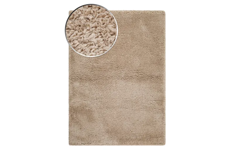 Floki Rya-tæppe 133x190 cm Rektangulært - Natur - Tekstiler - Tæpper - Moderne tæppe - Ryatæpper