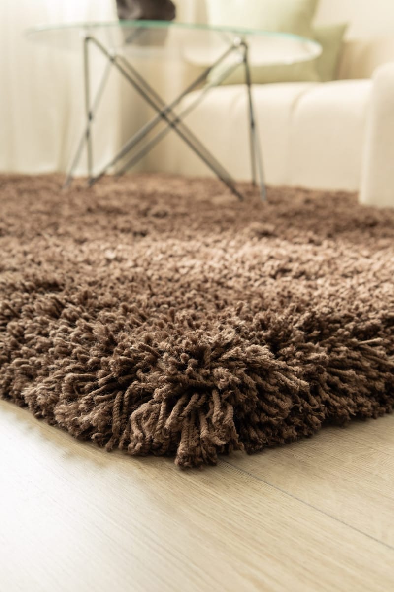 Håndvævet tæppe KM Home Sorrento 160x230 Chokolade - Chokolade - Tekstiler - Tæpper - Moderne tæppe - Ryatæpper