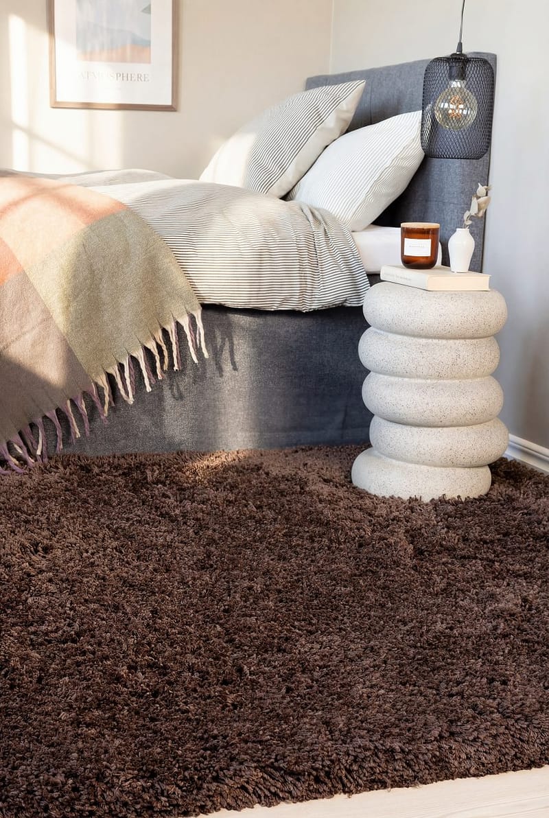 Håndvævet tæppe KM Home Sorrento 160x230 Chokolade - Chokolade - Tekstiler - Tæpper - Moderne tæppe - Ryatæpper