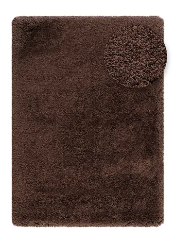 Håndvævet tæppe KM Home Sorrento 160x230 Chokolade - Chokolade - Tekstiler - Tæpper - Moderne tæppe - Ryatæpper