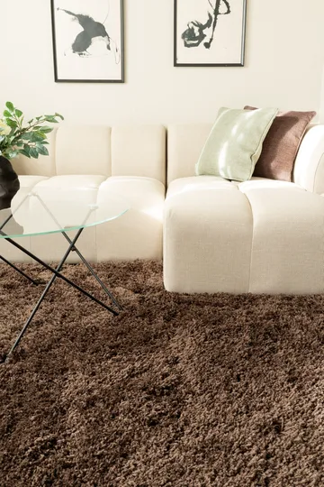 Håndvævet tæppe KM Home Sorrento 160x230 Chokolade - Chokolade - Tekstiler - Tæpper - Moderne tæppe - Ryatæpper