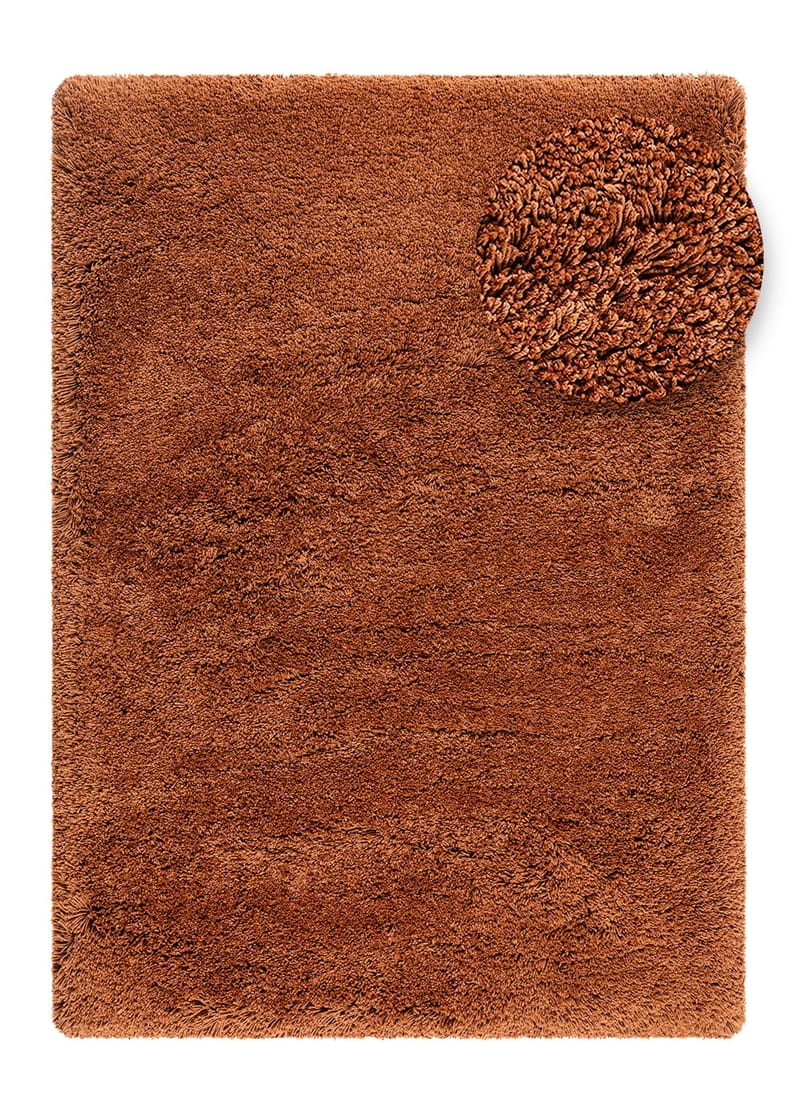 Håndvævet tæppe KM Home Sorrento 160x230 Terracotta - Terracotta - Tekstiler - Tæpper - Moderne tæppe - Ryatæpper