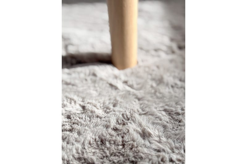 Heaven Ryatæppe 200 cm Rund Grå - Tekstiler - Tæpper - Moderne tæppe - Ryatæpper