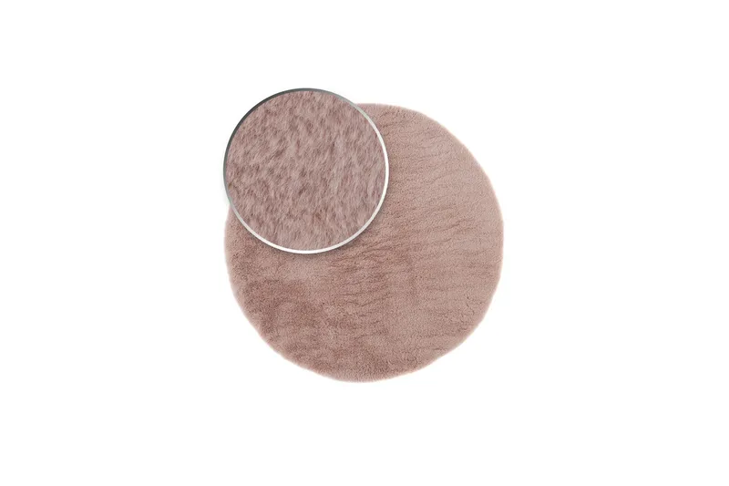 Heaven Ryatæppe 200 cm Rund - Lyserød - Tekstiler - Tæpper - Moderne tæppe - Ryatæpper