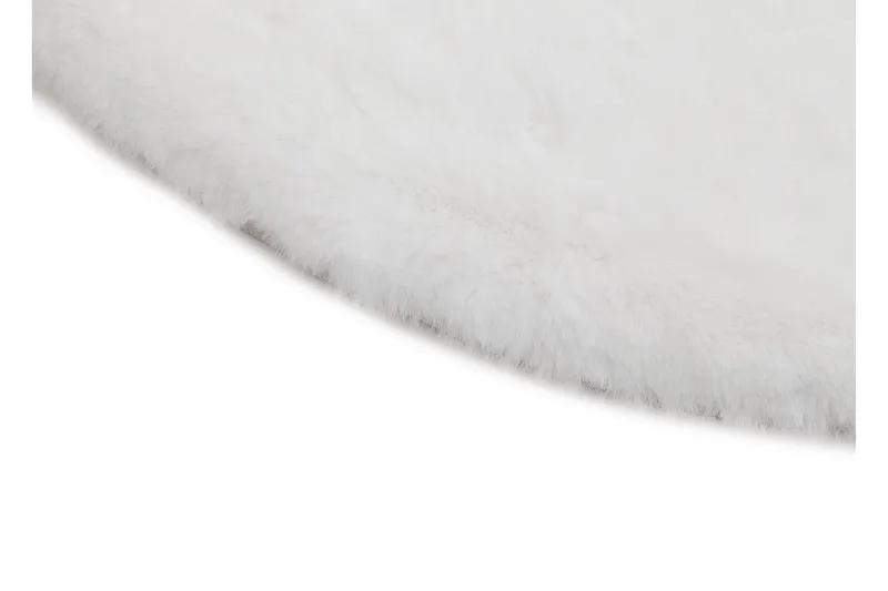 Heaven Ryatæppe Rund 120 - Hvid - Tekstiler - Tæpper - Moderne tæppe - Ryatæpper