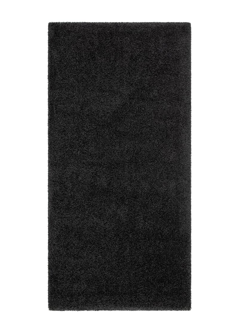 Lounge Løber 80x250 cm Rektangulær - Sort - Tekstiler - Tæpper - Moderne tæppe - Ryatæpper