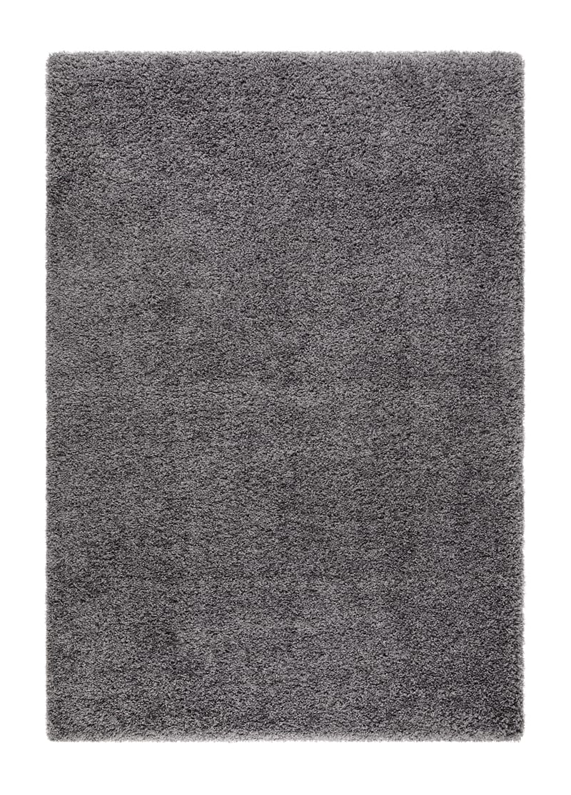 Lounge Shaggy Tæppe 133x190 cm Rektangulært - Grafit - Tekstiler - Tæpper - Moderne tæppe - Ryatæpper