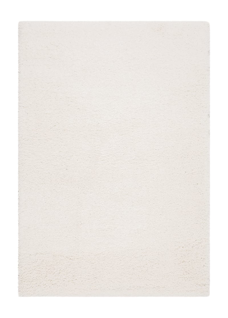 Lounge Shaggy Tæppe 133x190 cm Rektangulært - Hvid - Tekstiler - Tæpper - Moderne tæppe - Ryatæpper