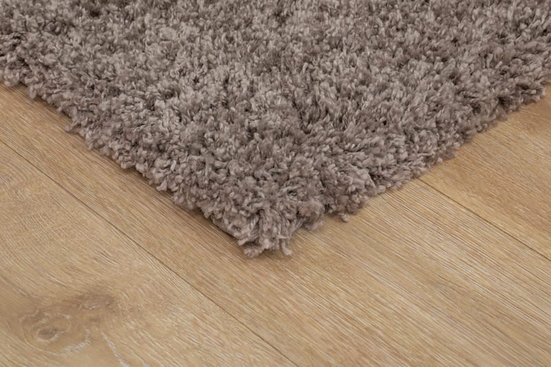 Lounge Shaggy Tæppe 133x190 cm Rektangulært - Linned - Tekstiler - Tæpper - Moderne tæppe - Ryatæpper