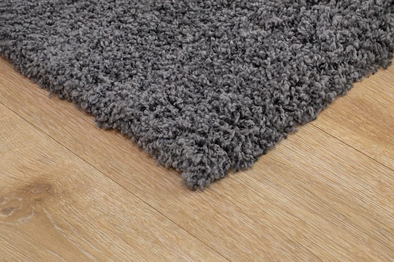 Lounge Shaggy Tæppe 160x230 cm Rektangulært - Grafit - Tekstiler - Tæpper - Moderne tæppe - Ryatæpper