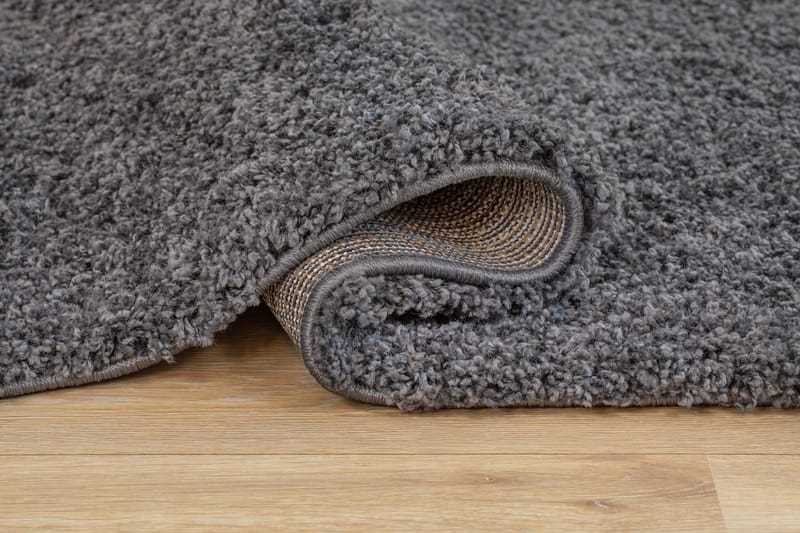 Lounge Shaggy Tæppe 160x230 cm Rektangulært - Grafit - Tekstiler - Tæpper - Moderne tæppe - Ryatæpper