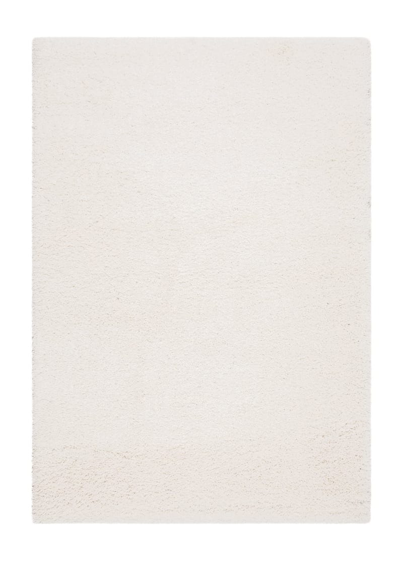 Lounge Shaggy Tæppe 160x230 cm Rektangulært - Hvid - Tekstiler - Tæpper - Moderne tæppe - Ryatæpper