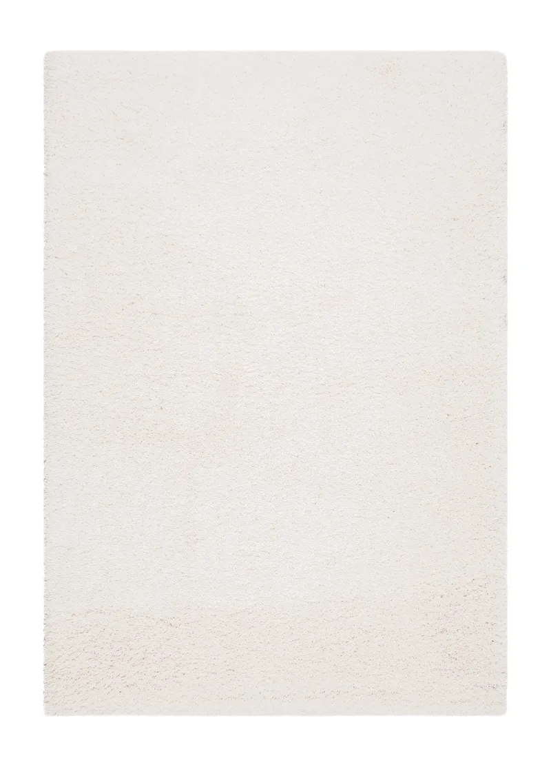 Lounge Shaggy Tæppe 160x230 cm Rektangulært - Hvid - Tekstiler - Tæpper - Moderne tæppe - Ryatæpper