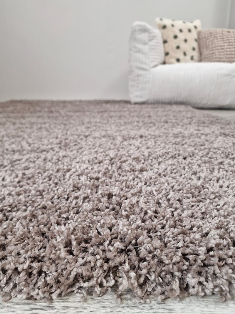 Lounge Shaggy Tæppe 160x230 cm Rektangulært - Linned - Tekstiler - Tæpper - Moderne tæppe - Gangmåtter