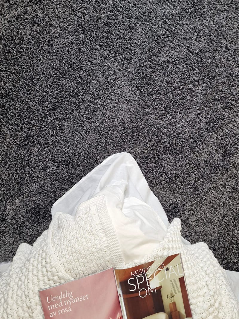 Lounge Shaggy Tæppe 200x290 cm Rektangulært - Grafit - Tekstiler - Tæpper - Moderne tæppe - Ryatæpper