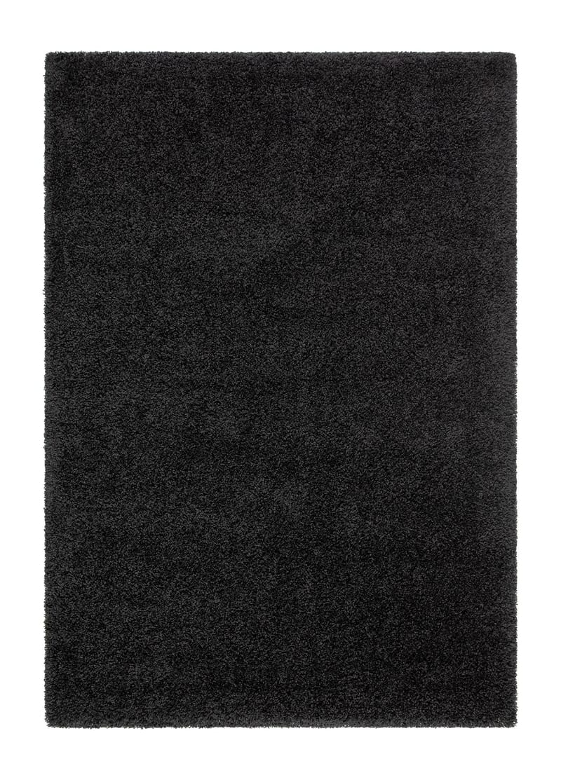 Lounge Shaggy Tæppe 240x340 cm Rektangulært, Sort
