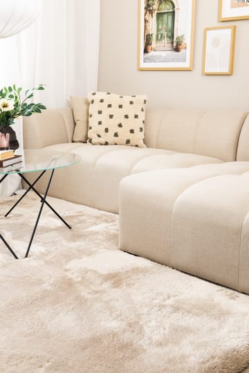 Maskinvævet tæppe KM Home Novelle 140x200 Hør - Hør - Tekstiler - Tæpper - Moderne tæppe - Ryatæpper