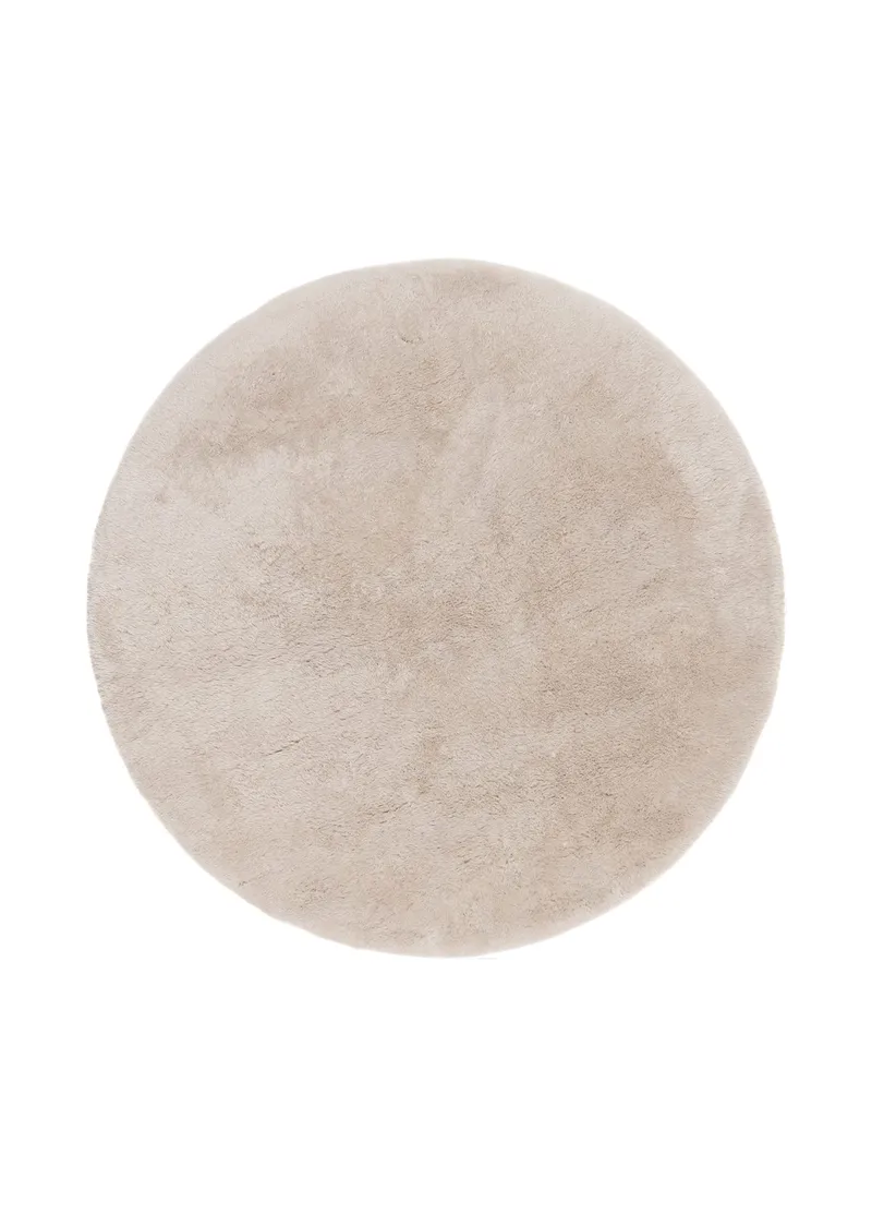 Maskinvævet tæppe KM Home Novelle RUND 160x160 Creme, Creme