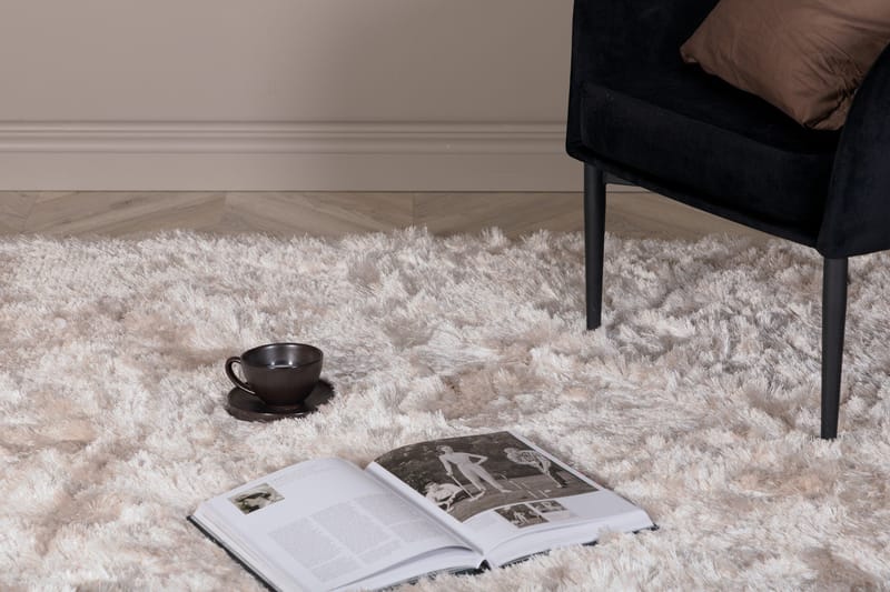 San Fransisco Rya Tæppe 170x240 - Beige - Tekstiler - Tæpper - Moderne tæppe - Ryatæpper