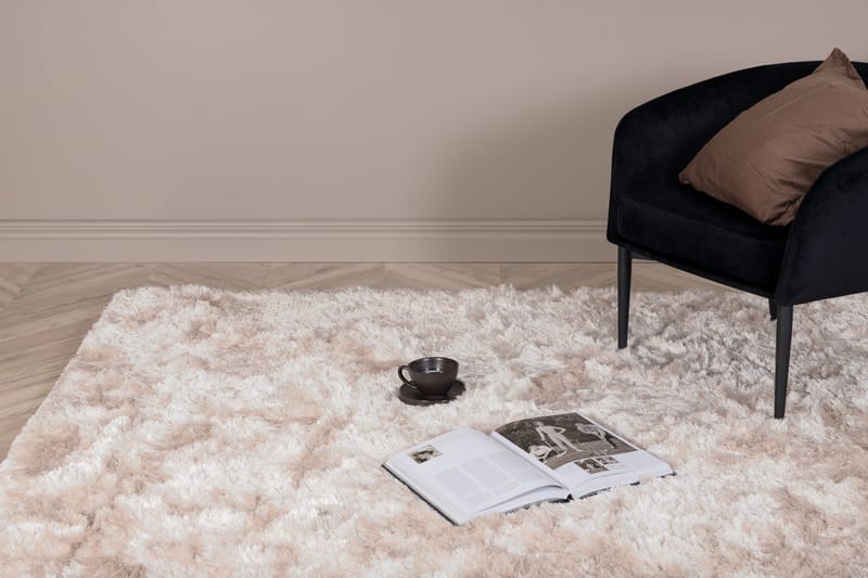 San Fransisco Rya Tæppe 170x240 - Beige - Tekstiler - Tæpper - Moderne tæppe - Ryatæpper