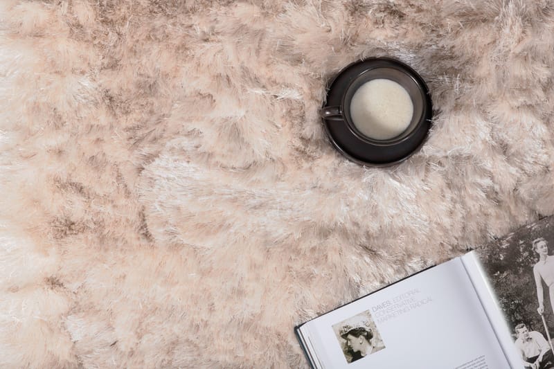 San Fransisco Rya Tæppe 170x240 - Beige - Tekstiler - Tæpper - Moderne tæppe - Ryatæpper