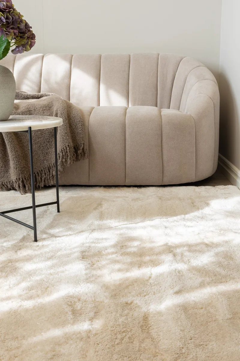 Serul Ryatæppe 110x160 cm Rektangulær - Natur - Tekstiler - Tæpper - Moderne tæppe - Ryatæpper