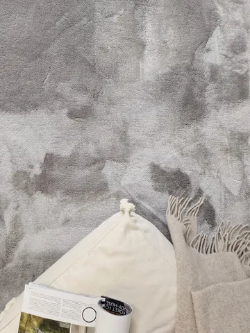Serul Ryatæppe 160x230 cm Rektangulær - Sølv - Tekstiler - Tæpper - Moderne tæppe - Ryatæpper