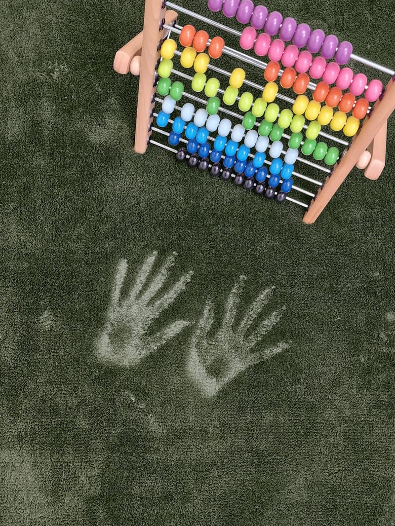 Serul Ryatæppe 200x290 cm Rektangulær - Grøn - Tekstiler - Tæpper - Moderne tæppe - Ryatæpper