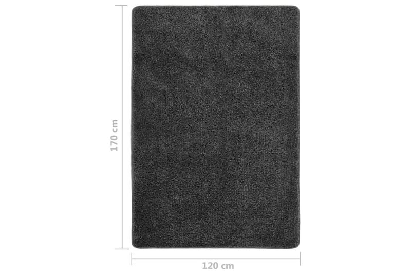 shaggy gulvtæppe 120x170 cm skridsikker mørkegrå - Grå - Ryatæpper