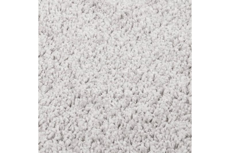 shaggy gulvtæppe 80x150 cm skridsikker lysegrå - Grå - Ryatæpper