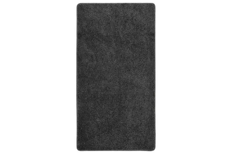 shaggy gulvtæppe 80x150 cm skridsikker mørkegrå - Grå - Ryatæpper